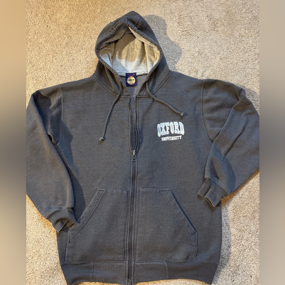 #104 Oxford University Gray Hoodie (GOLD MEDAL)